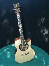 Load image into Gallery viewer, Brazilian Rosewood with Spruce OM Cutaway